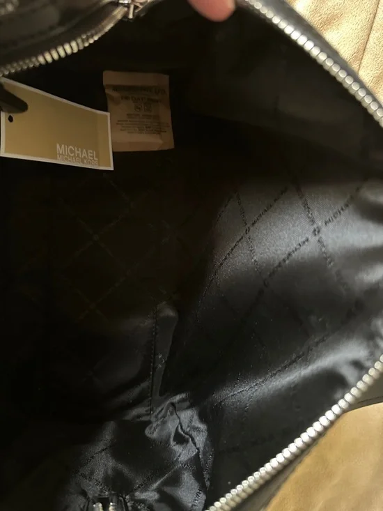 Michael Kors Black and White Patterned Satchel NWT - Picture 8 of 11